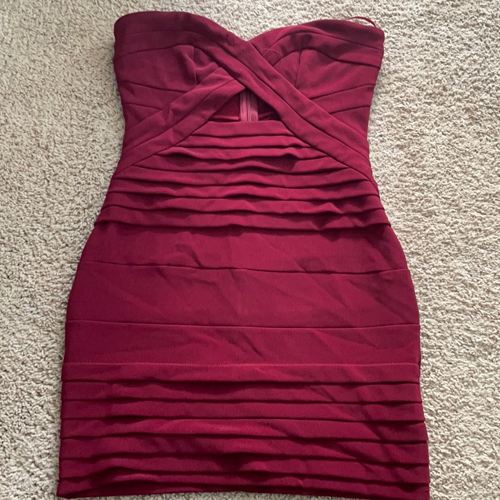 Tobi strapless mini dress
